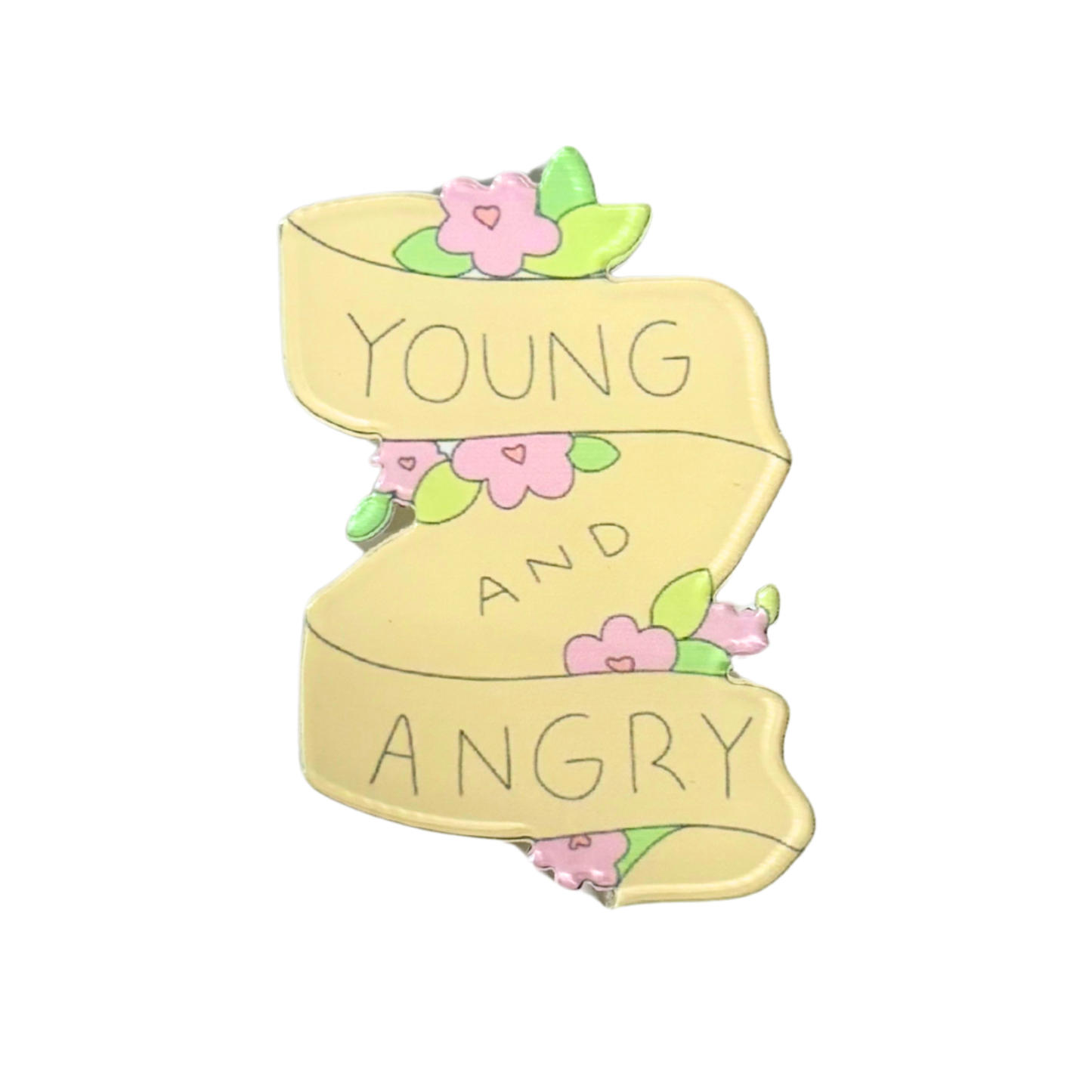 Acrylic Pins | Cute Lightweight Lapel & Bag Pins | 20+ Styles-Paper & Quartz-The Bullish Store