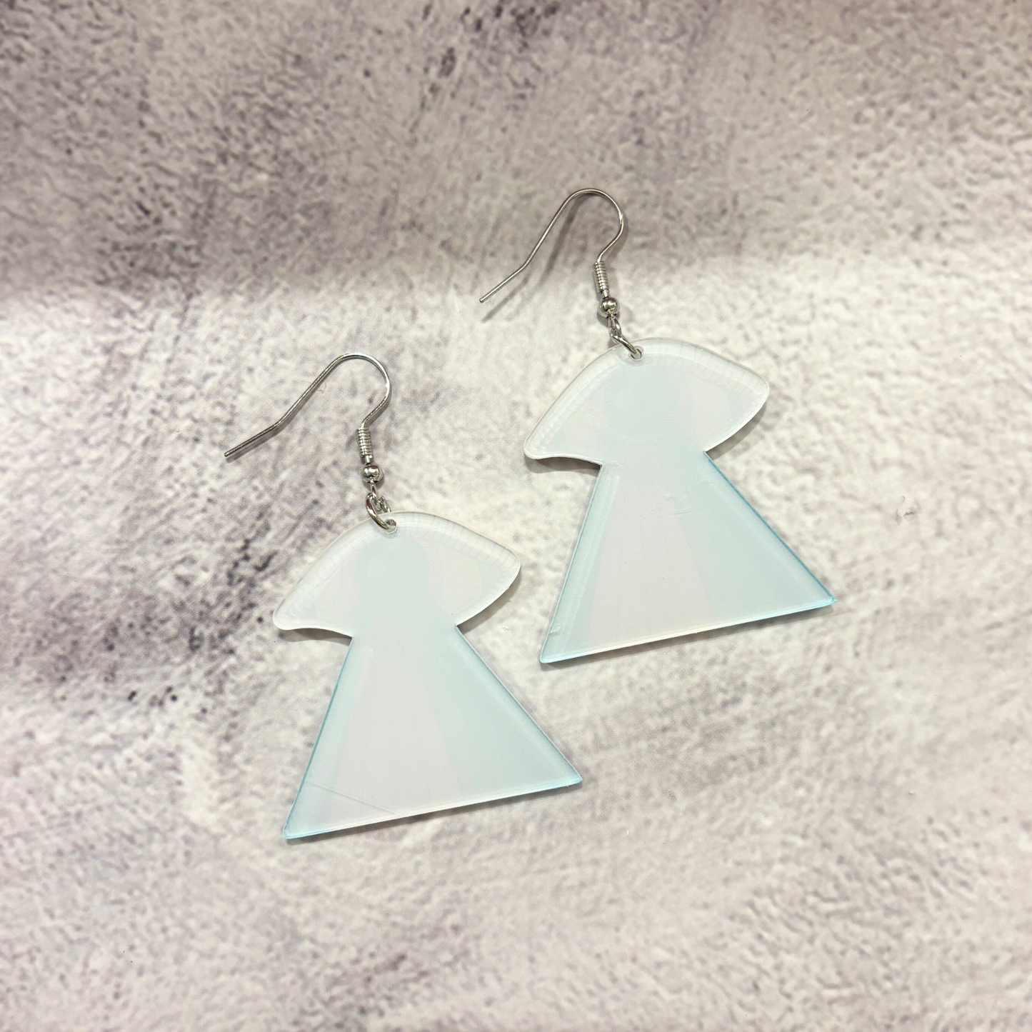 Acrylic Third Eye UFO Earrings | Mystical Lightweight Jewelry Gift for Her