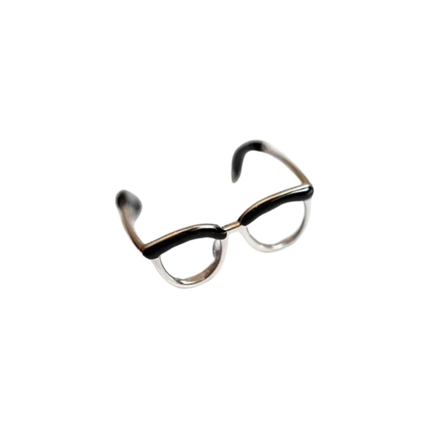 Adjustable Eyeglasses Ring | Miniature Glasses Frame Ring | One Size