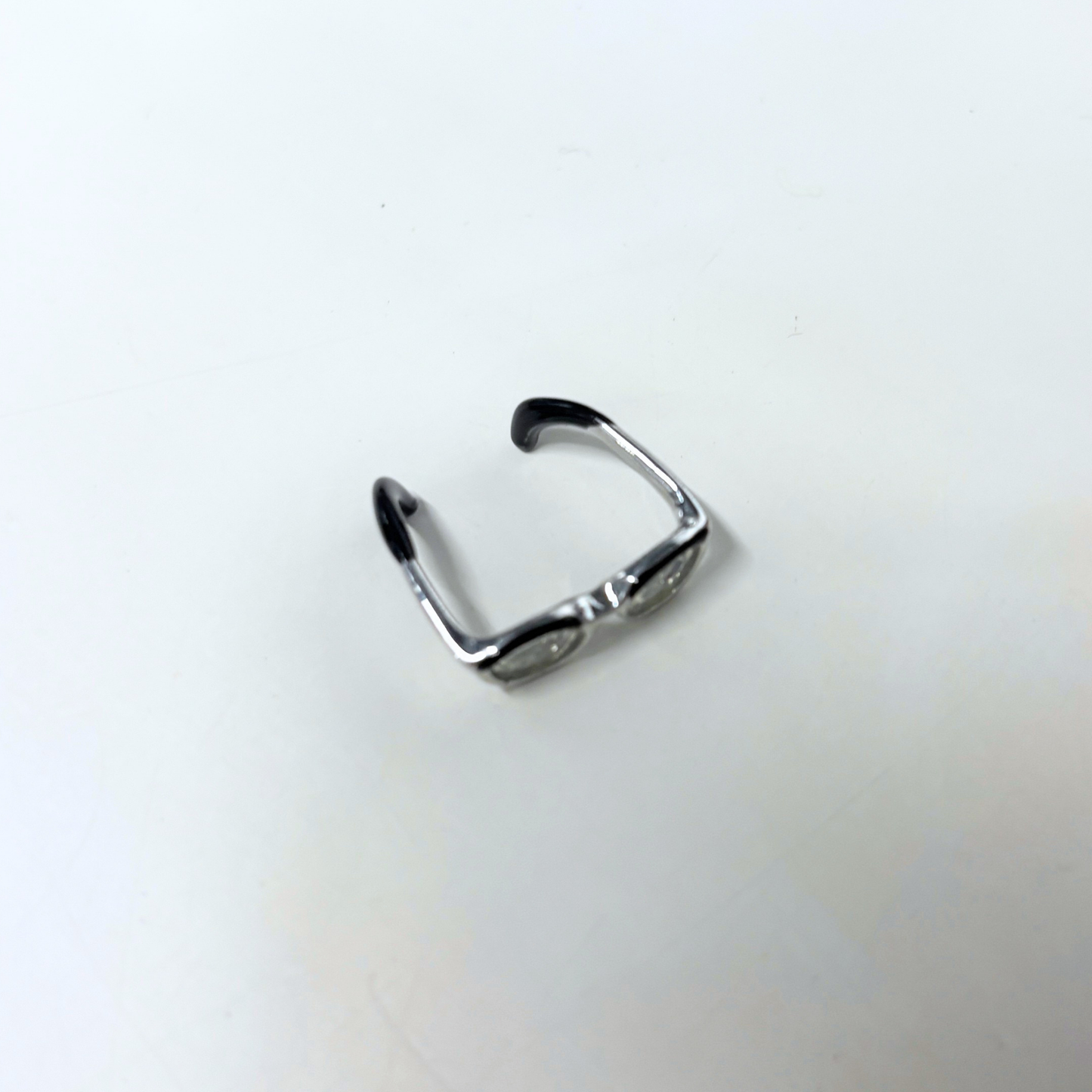 Adjustable Eyeglasses Ring | Miniature Glasses Frame Ring | One Size
