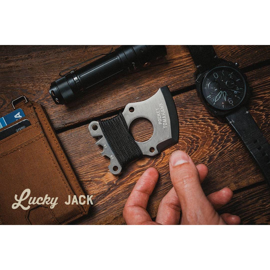 Adventure Card Pocket Tomahawk | Credit Card Size Survival Axe and Knife Tool | Gift for Men