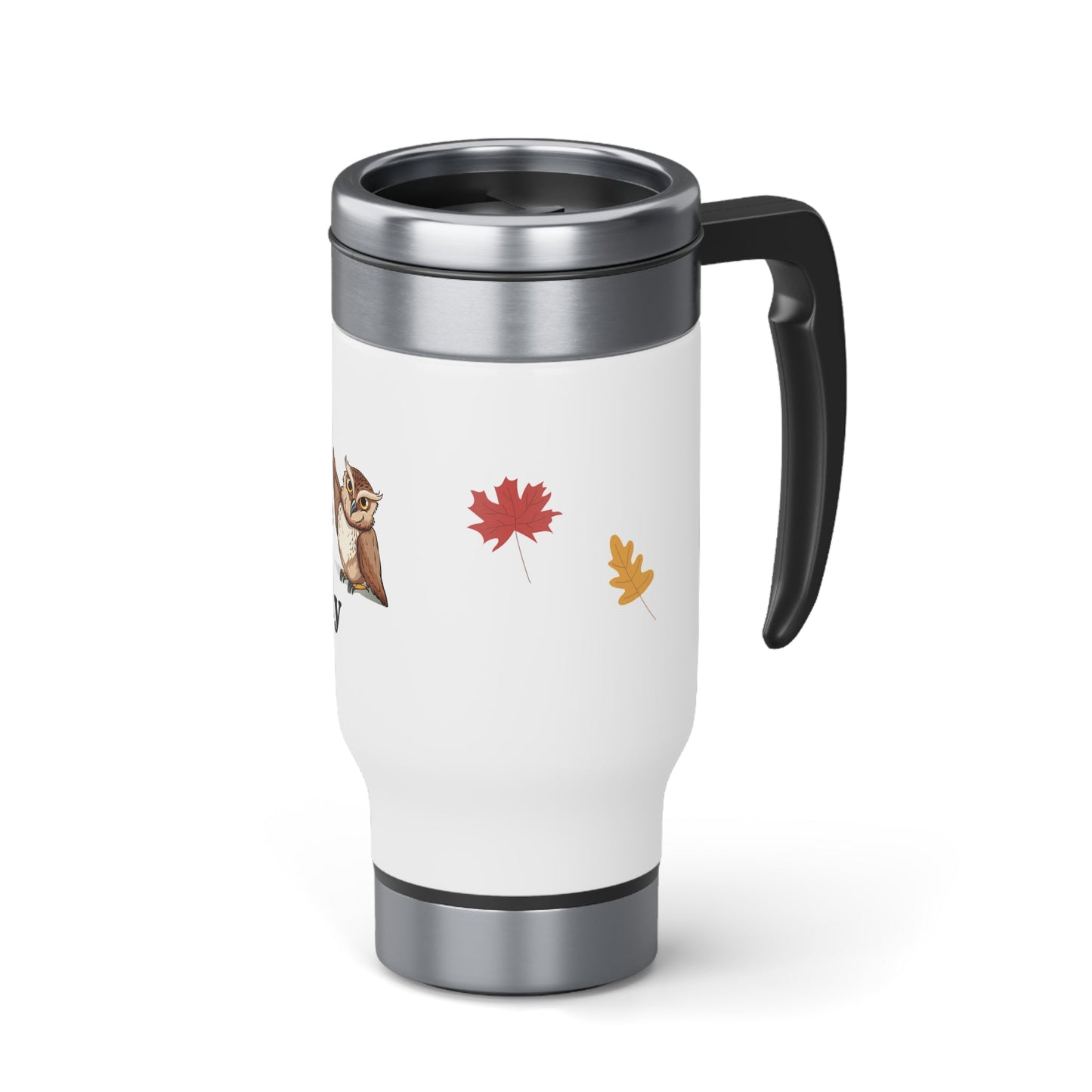 After Summer Comes the Fall of the Patriarchy Feminist Stainless Steel Travel Mug with Handle, 14oz