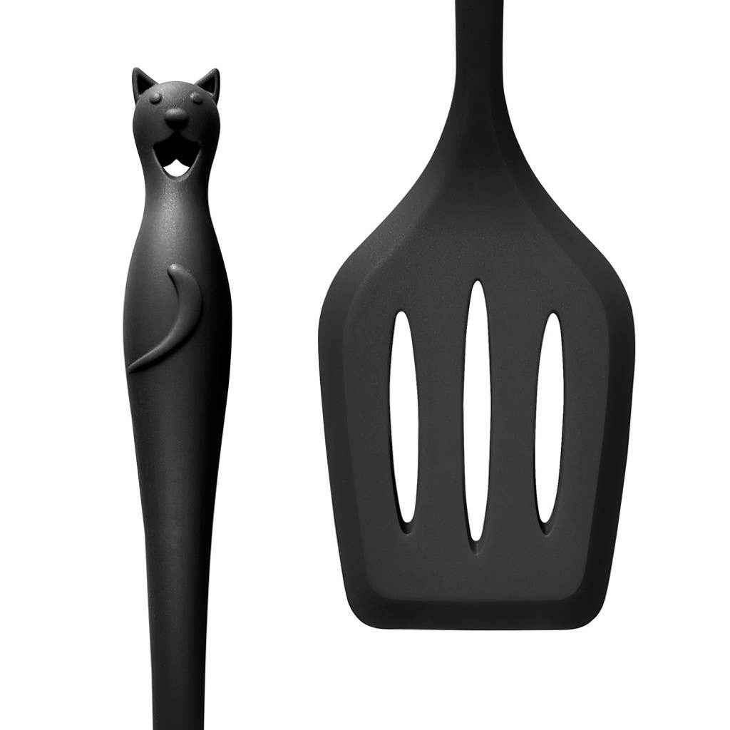 Alchemy Gothic Cat's Kitchen Spatula | Spooky Black Cat Handle