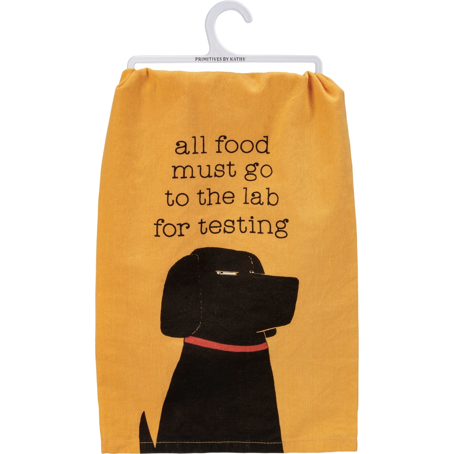 All Food Must Go To The Lab For Testing Dog Dish Cloth Towel
