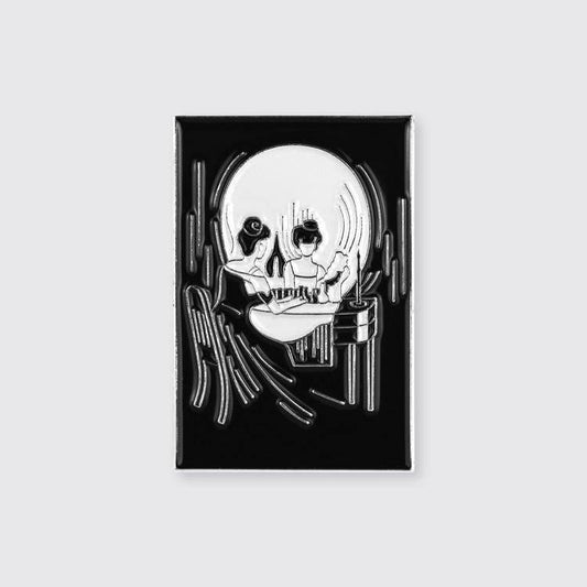 All Is Vanity Enamel Pin | Human Skull Soft Lapel Pin | 0.8" x 1.3"