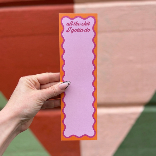 All The Shit I Gotta Do List Pad | Funny Retro Magnetic To-Do Notepad | 60 Pages