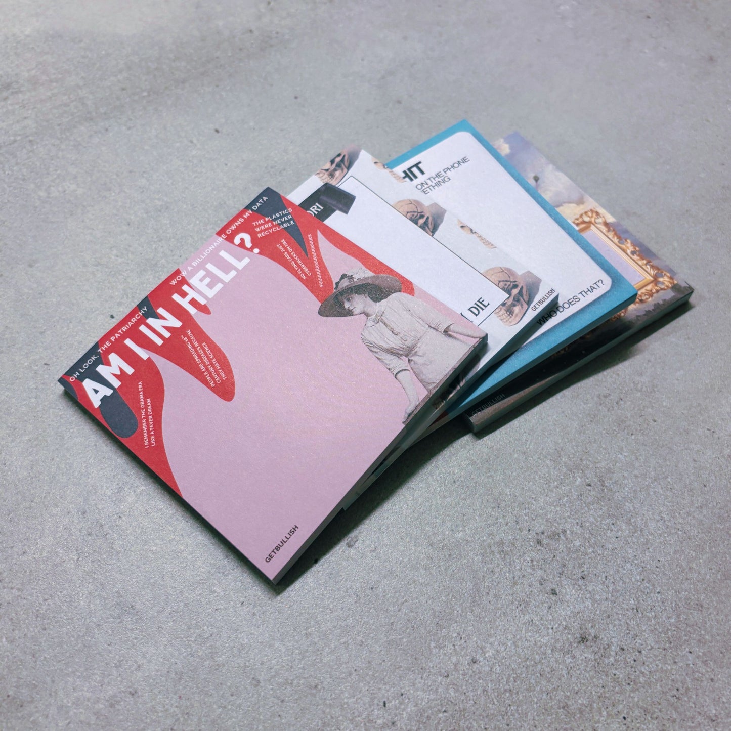 Am I In Hell Jumbo Feminist Sticky Notes | Funny Sarcastic Retro Lady Notepad | 4" x 4" 50 Pages