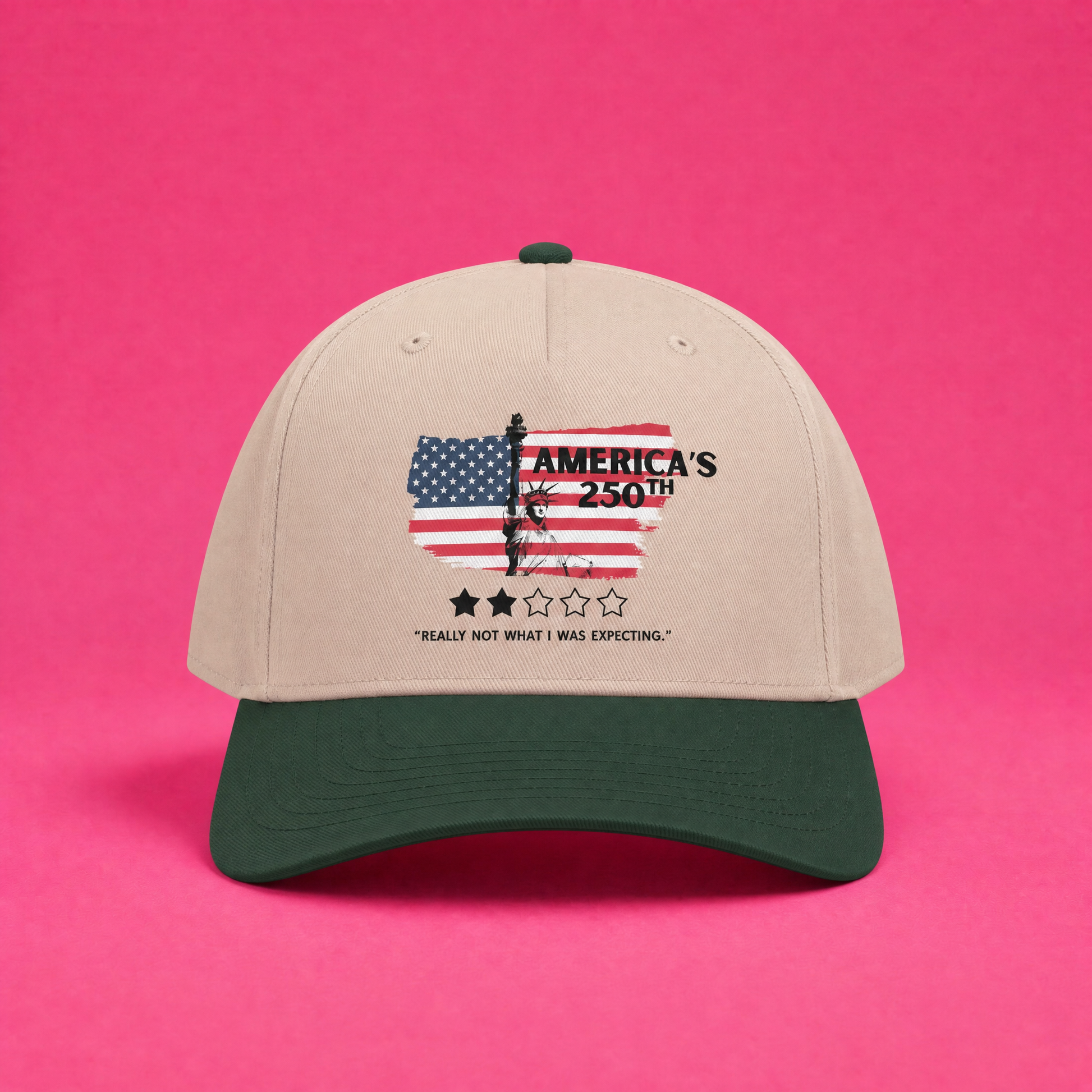 America’s 250th 2 Out of 5 Stars Mid Profile Baseball Cap
