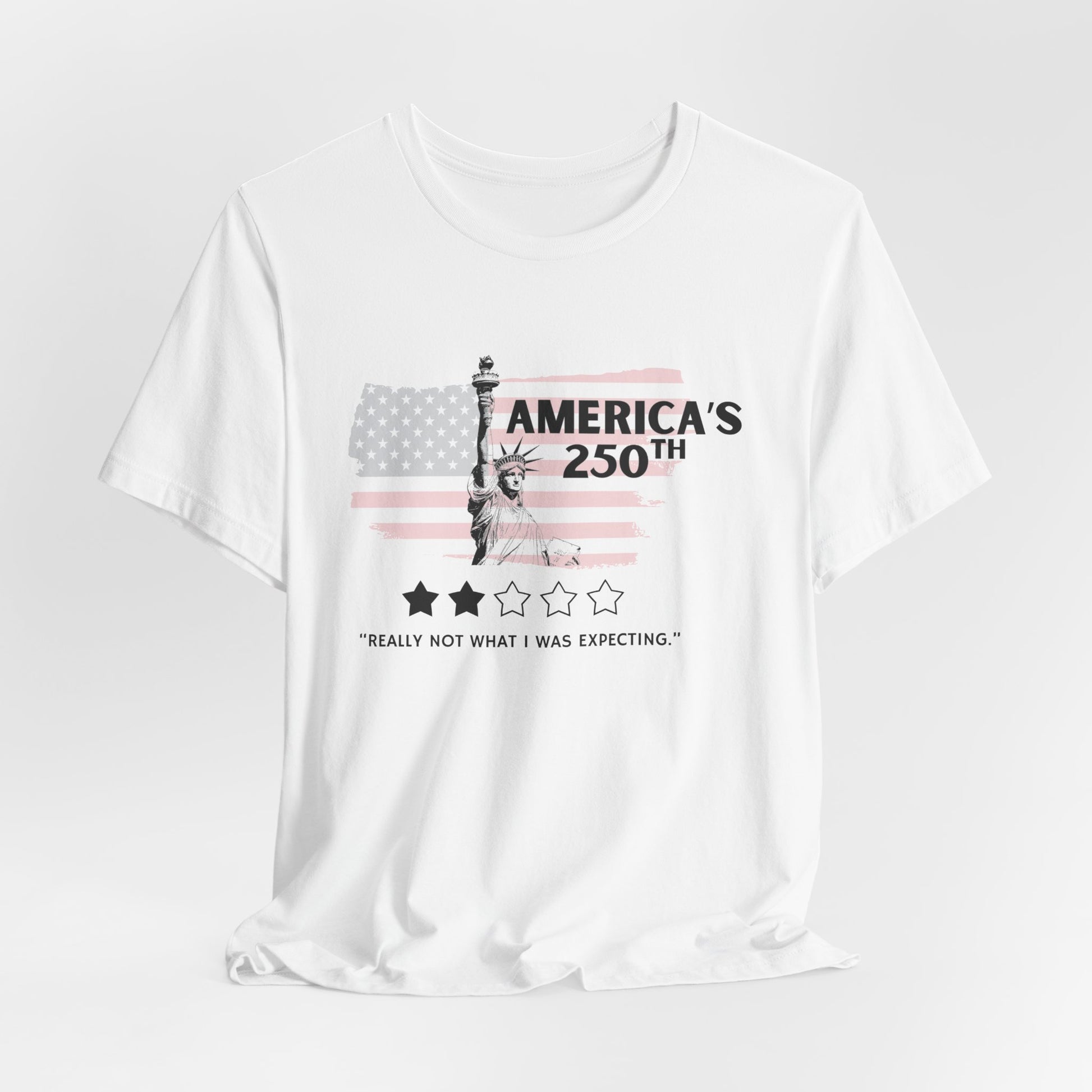 America's 250th Really Not What I Was Expecting Jersey Short Sleeve Tee | Feminist Political Humor Shirt [Sizes XS-5XL]