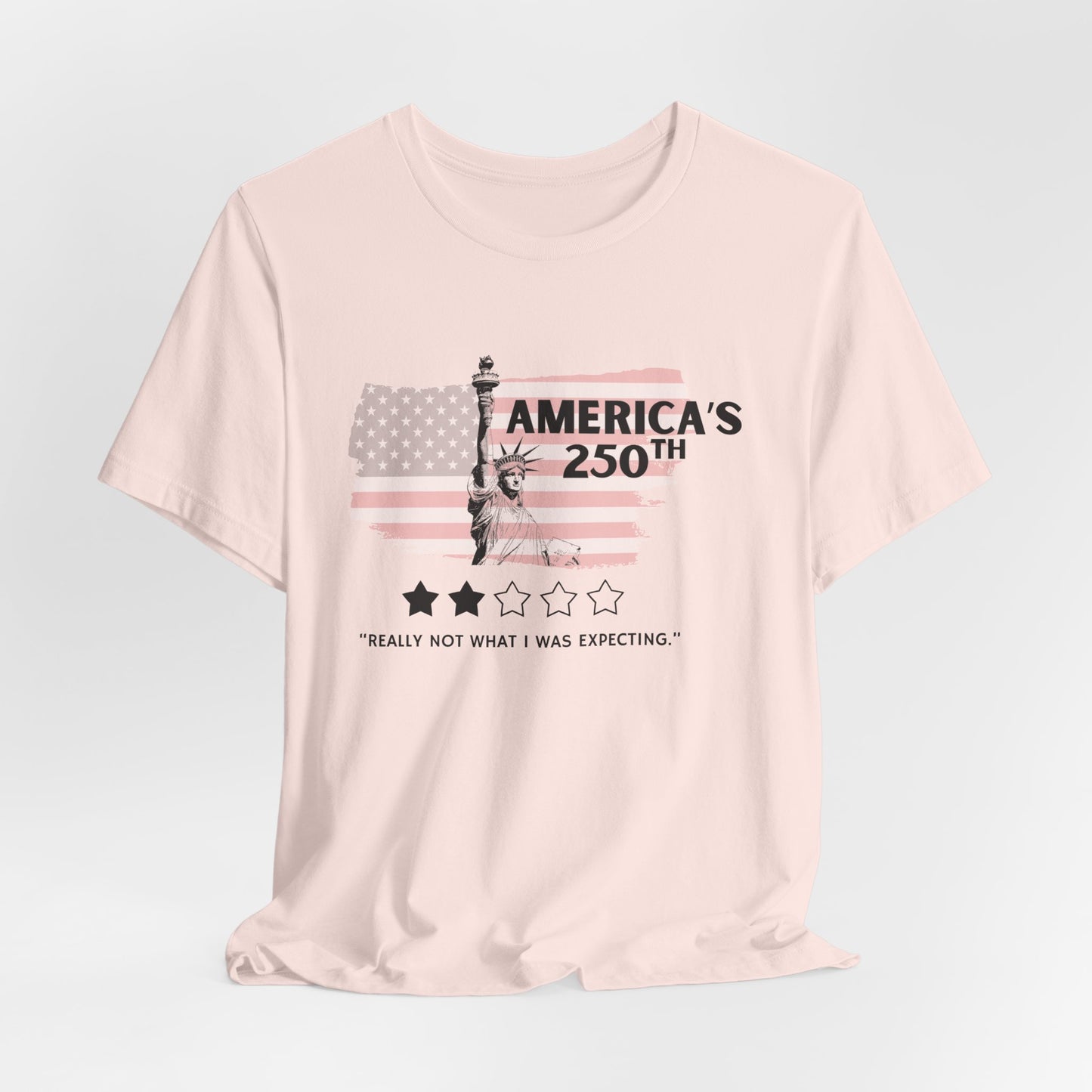 America's 250th Really Not What I Was Expecting Jersey Short Sleeve Tee | Feminist Political Humor Shirt [Sizes XS-5XL]