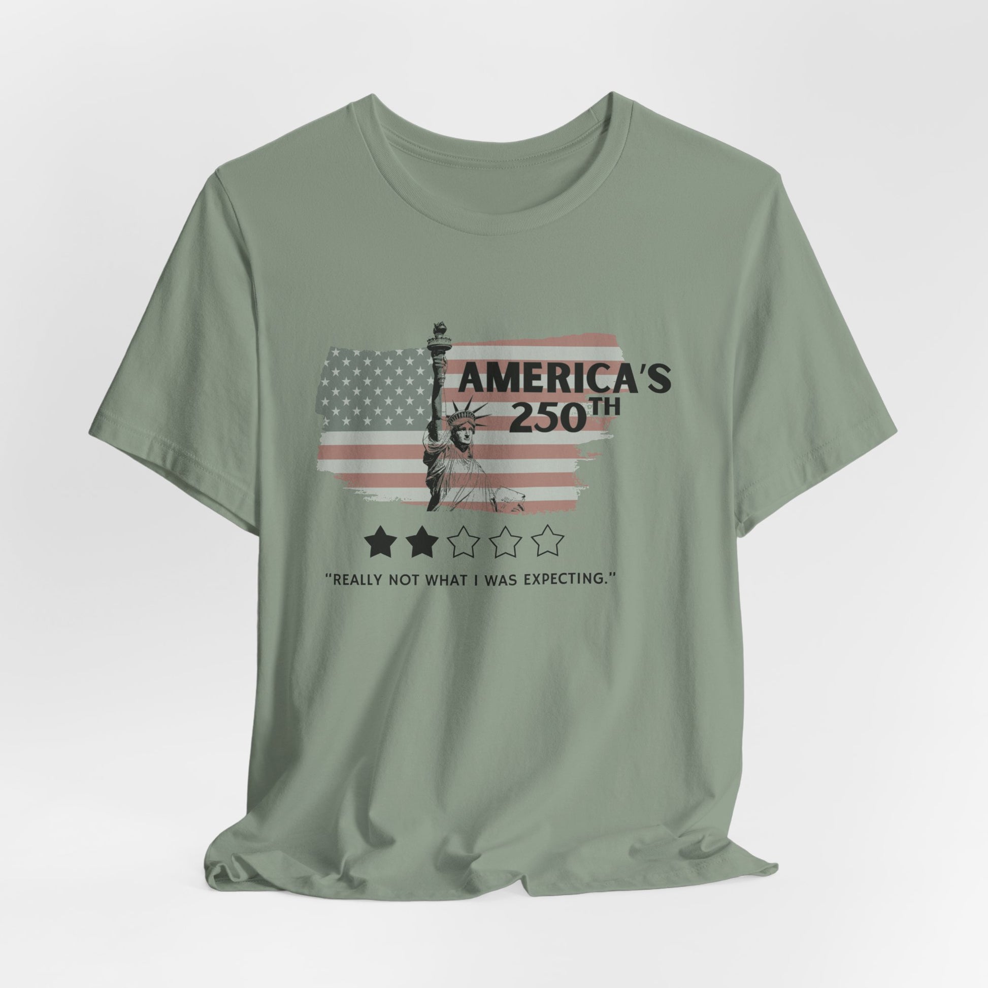 America's 250th Really Not What I Was Expecting Jersey Short Sleeve Tee | Feminist Political Humor Shirt [Sizes XS-5XL]