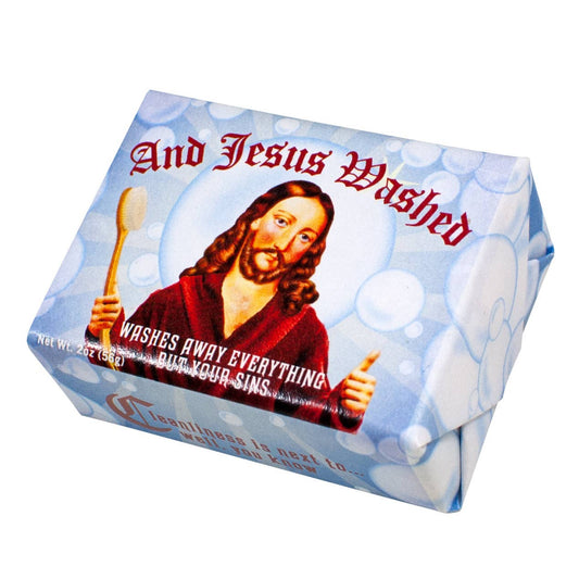 And Jesus Washed Soap in Almond Cocoa Butter Scent | Body Bath Bar Cleanser | 2 oz.