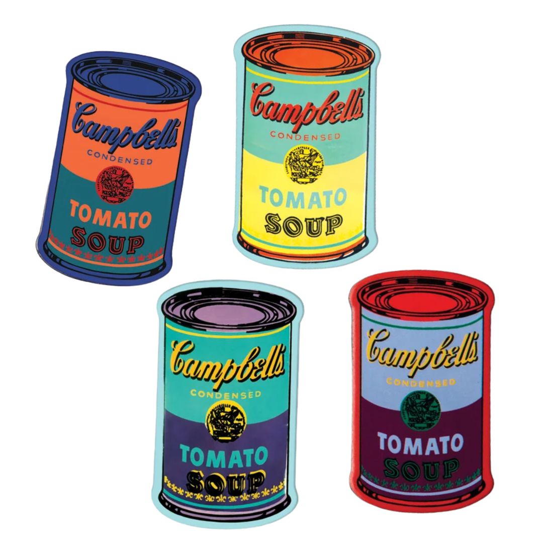 Andy Warhol Soup Can Magnets | Die-cut Can Shape Refrigerator Magnet Decor