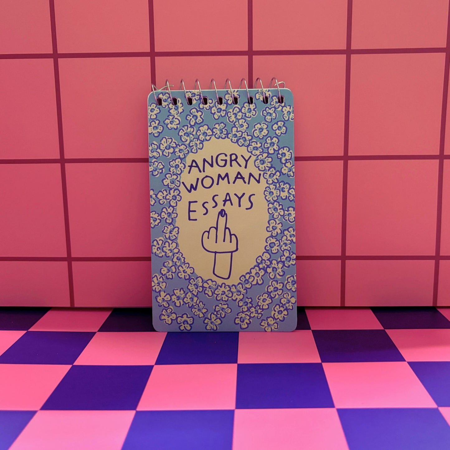 Angry Woman Essays Spiral Notepad | 5" x 3" | BlueQ at GetBullish