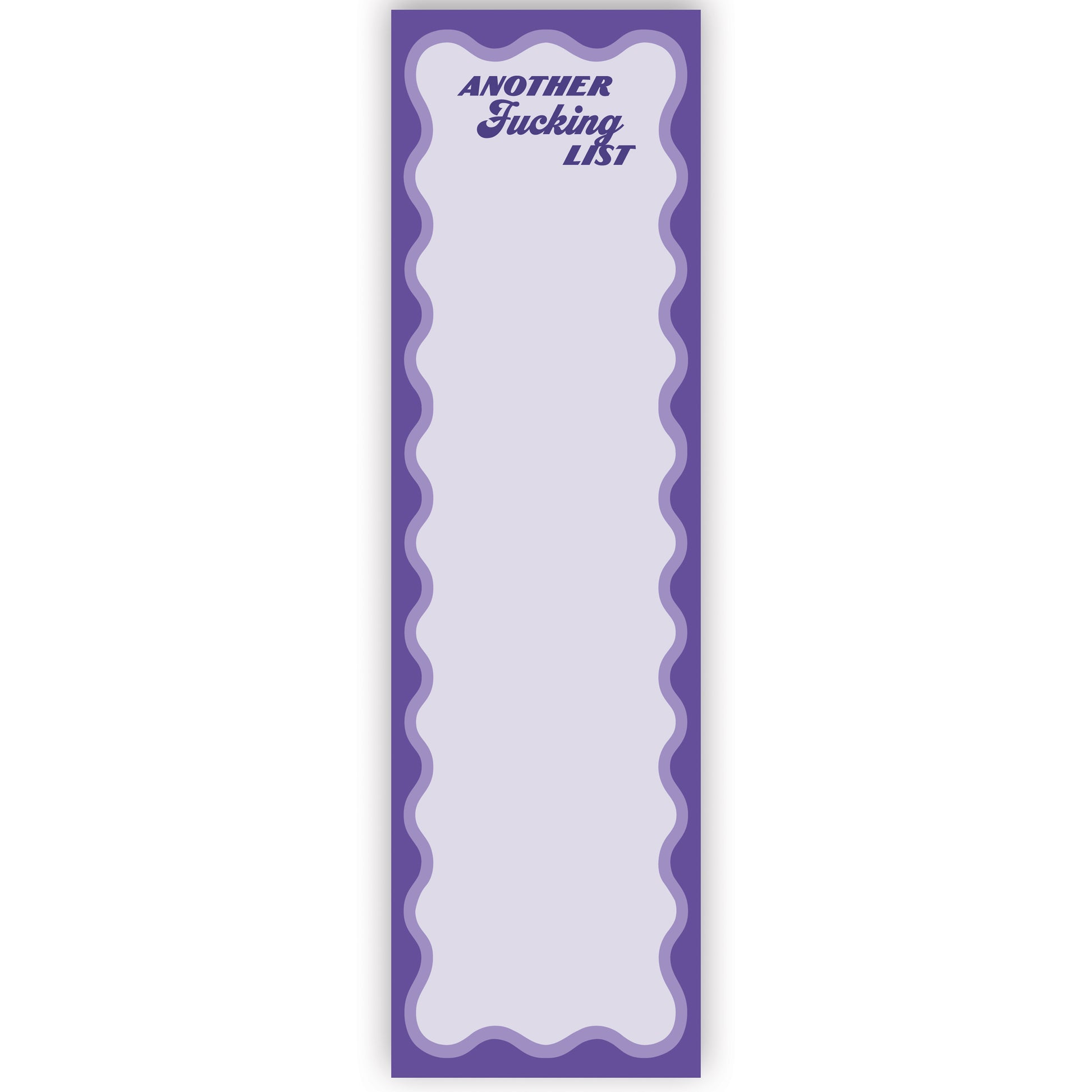 Another Fucking List Pad - front