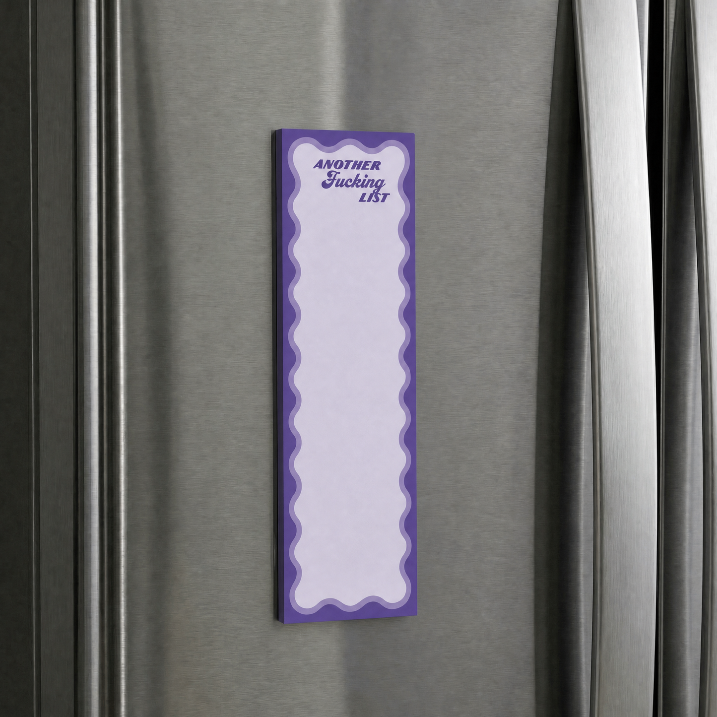 Another Fucking List Pad | Funny Questionables Magnetic Notepad | 60 Pages | 2.75" x 9.50"
