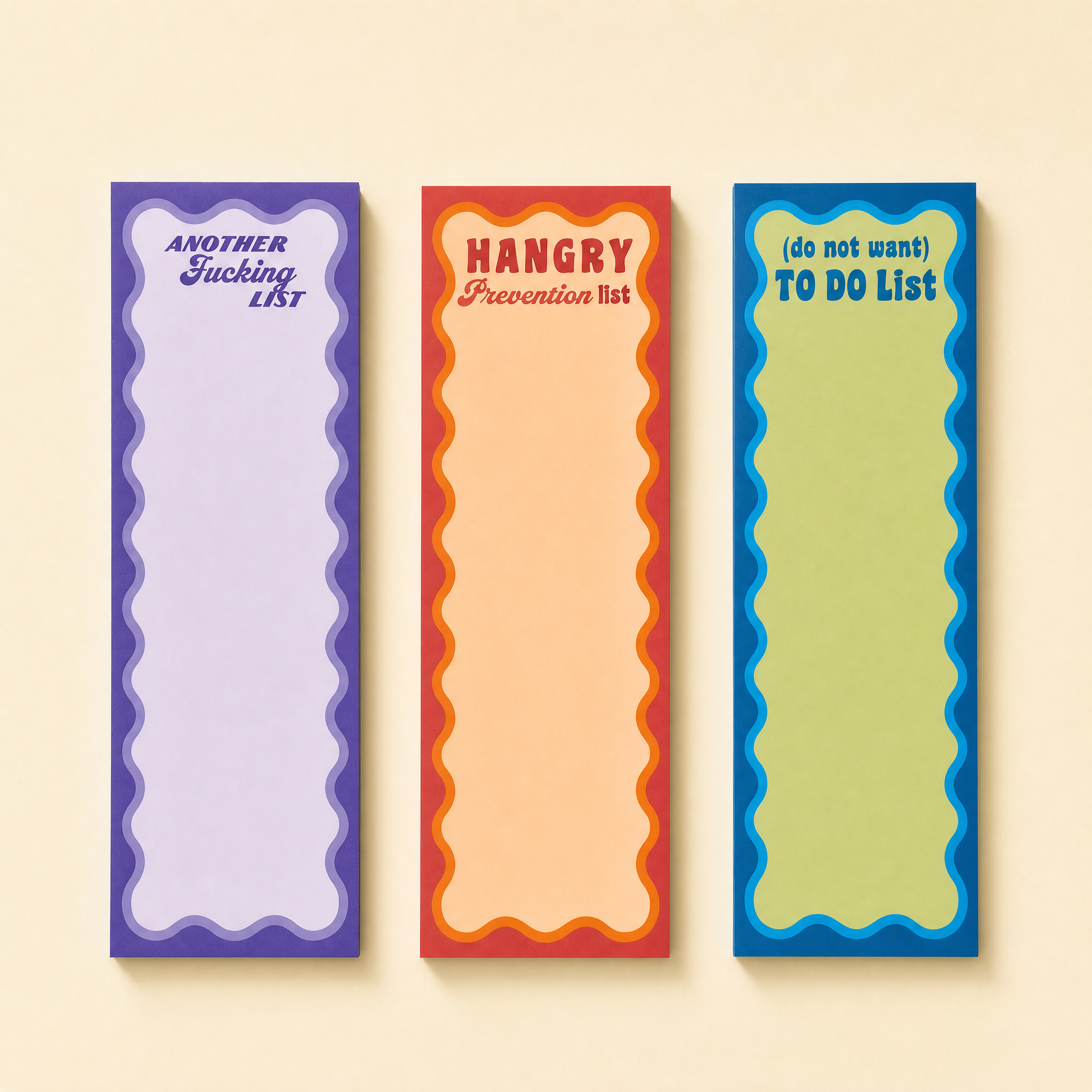 Another Fucking List Pad | Funny Questionables Magnetic Notepad | 60 Pages | 2.75" x 9.50"