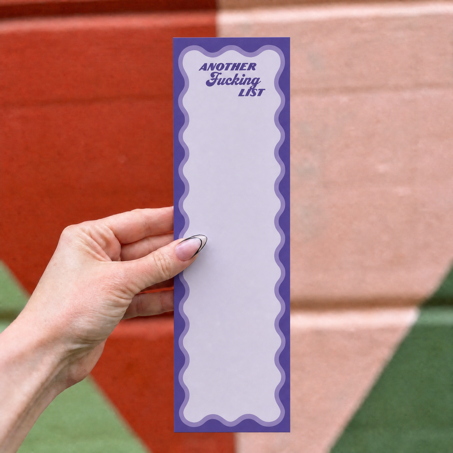Another Fucking List Pad | Funny Questionables Magnetic Notepad | 60 Pages | 2.75" x 9.50"