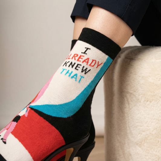 Anti-Mansplaining I Already Knew That Women's Ankle Socks | BlueQ at GetBullish