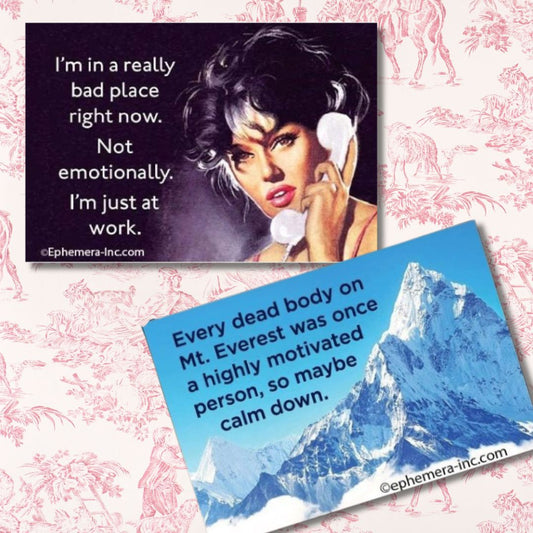 Anti-Motivational Fridge Magnet 2 Pack