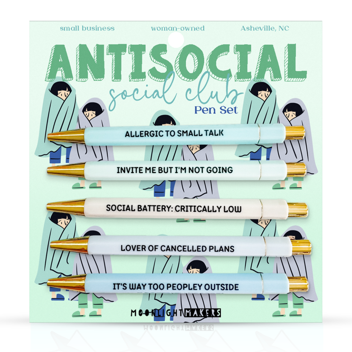 Antisocial Social Club Pen Set | 5-Pen Set