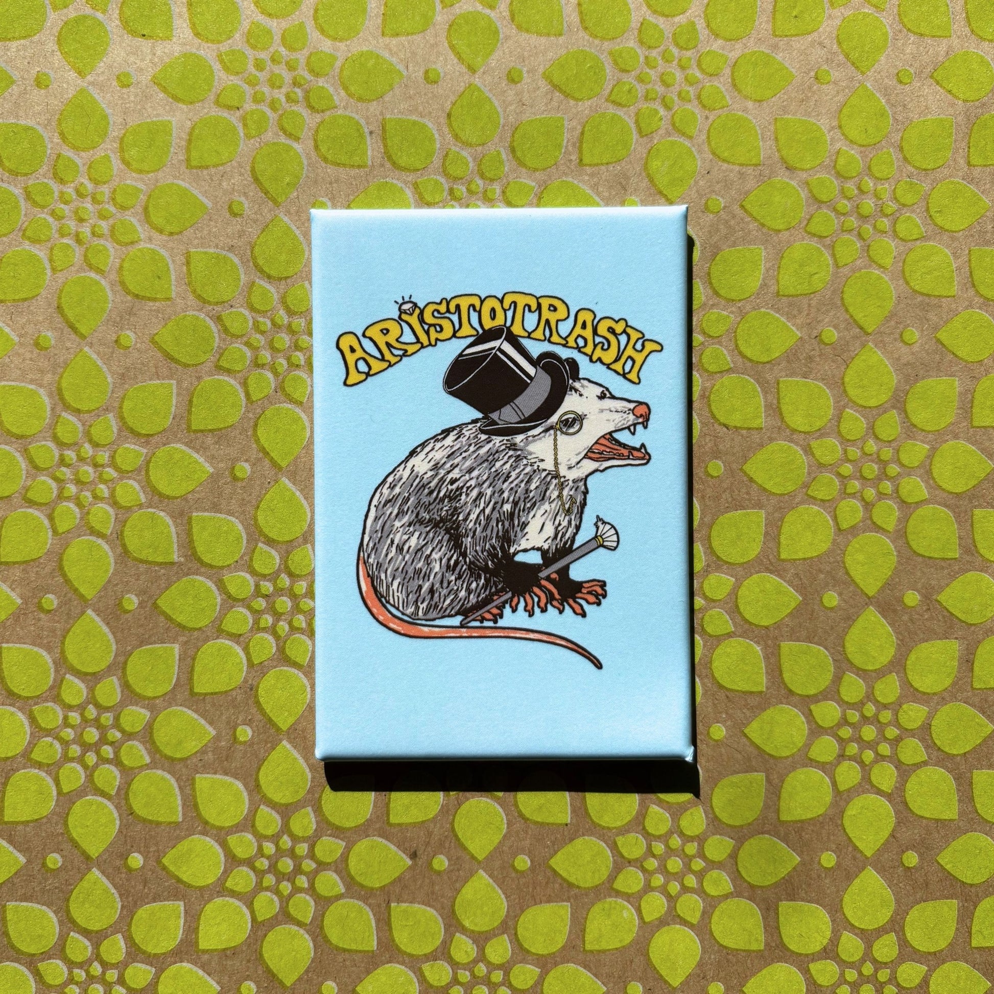 Aristotrash Rat Magnet | Refrigerator Magnetic Surface Decor | 3" x 2"