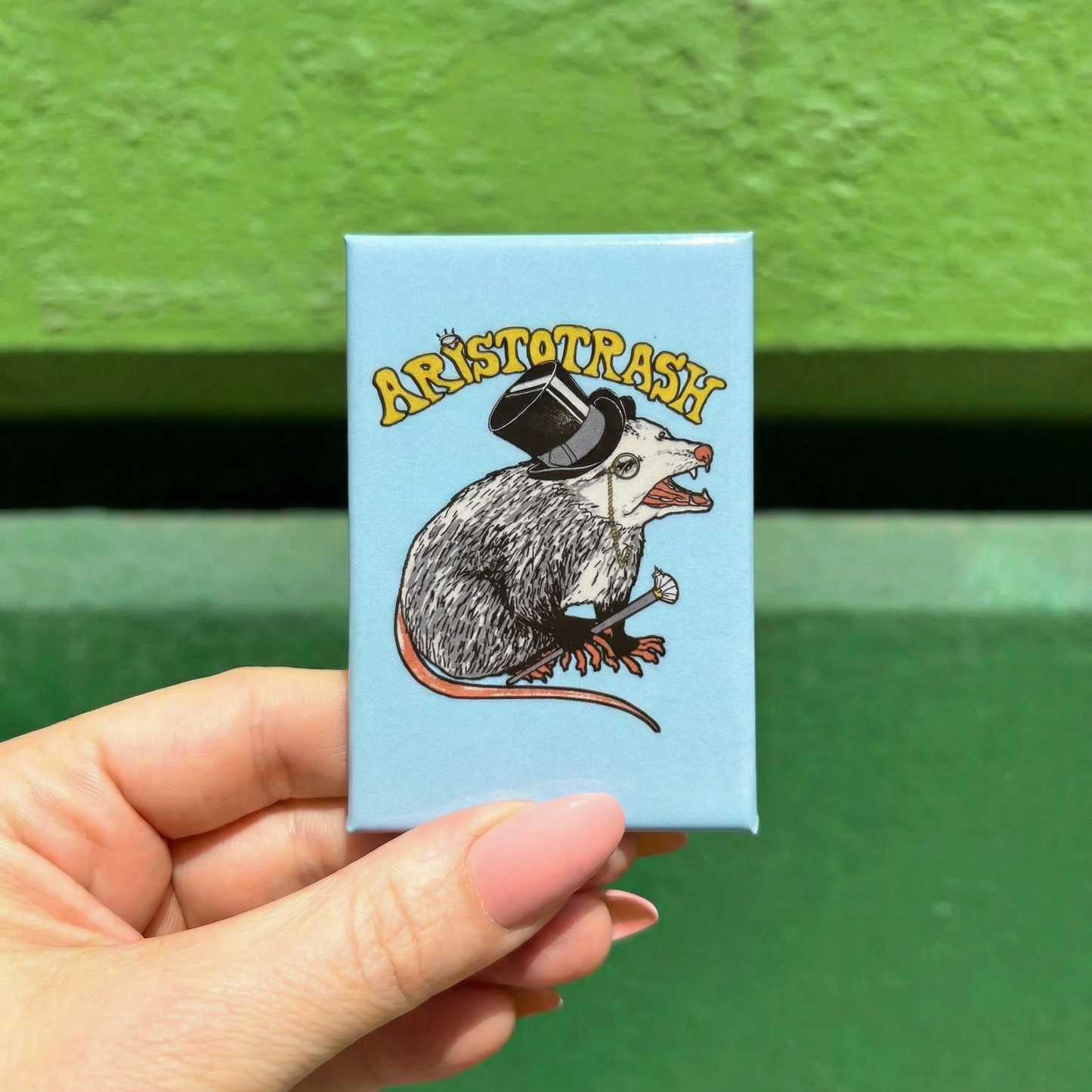 Aristotrash Rat Magnet | Refrigerator Magnetic Surface Decor | 3" x 2"