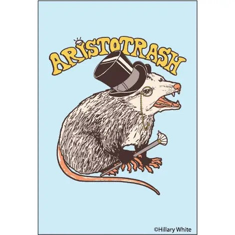 Aristrotrash Rat Magnet | Refrigerator Magnetic Surface Decor | 3" x 2"