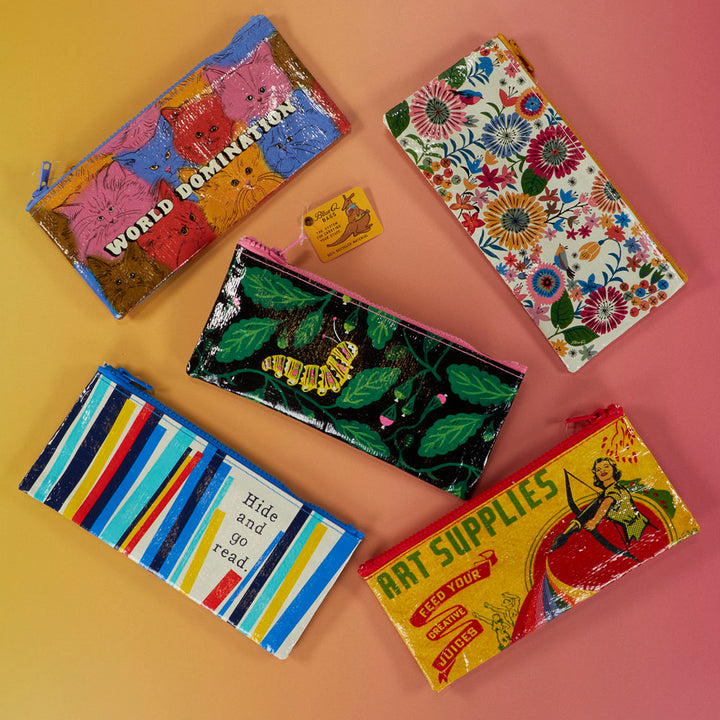 Art Supplies Feed Your Creative Juices Pencil Case in Recycled Material