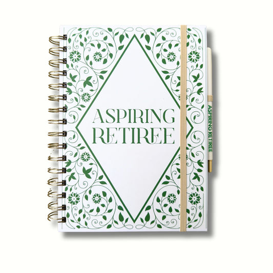 Aspiring Retiree Journal and Pen Gift Set | Funny Giftable Notebook Set