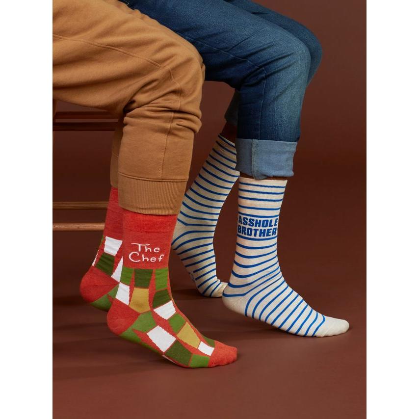 Asshole Brother Men's Crew Socks | Novelty Socks | BlueQ at GetBullish