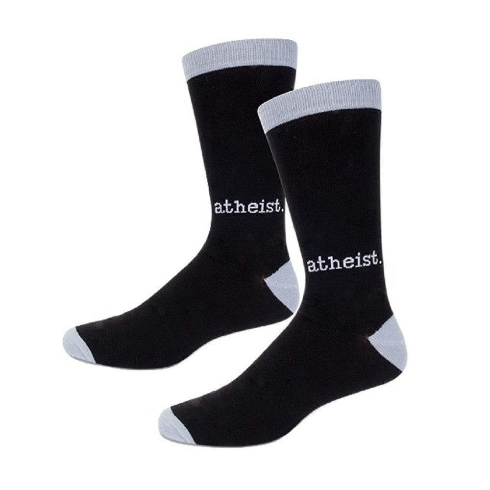 Atheist Men's Socks in Black and Gray