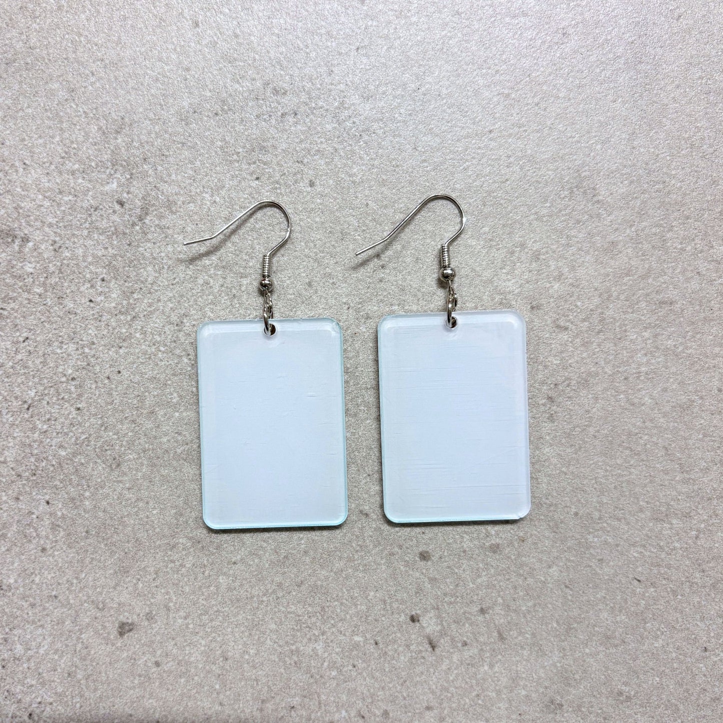 Audacity Acrylic Earrings | Skeleton Tarot Card Statement Jewelry Mystical & Spooky Gift for Her