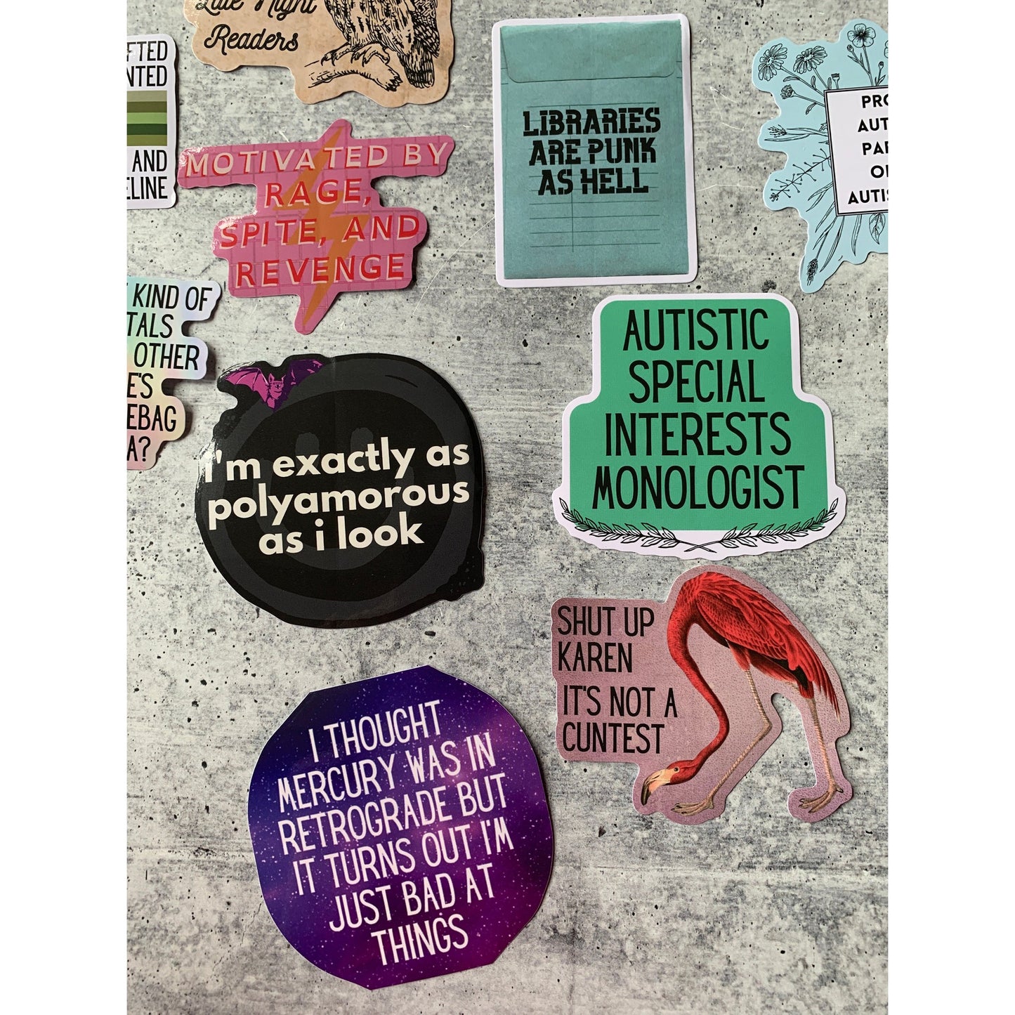 Autistic Special Interests Monologist Vinyl Die Cut Sticker