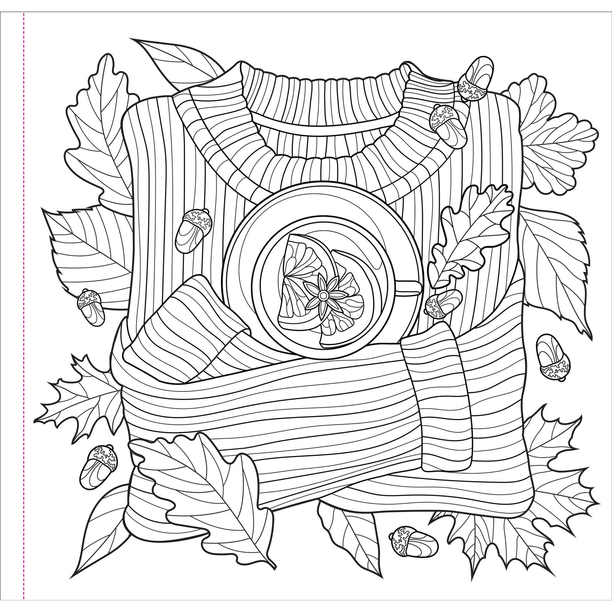 Autumn Dreams Adult Coloring Book | 31 Relaxing Seasonal Scenes