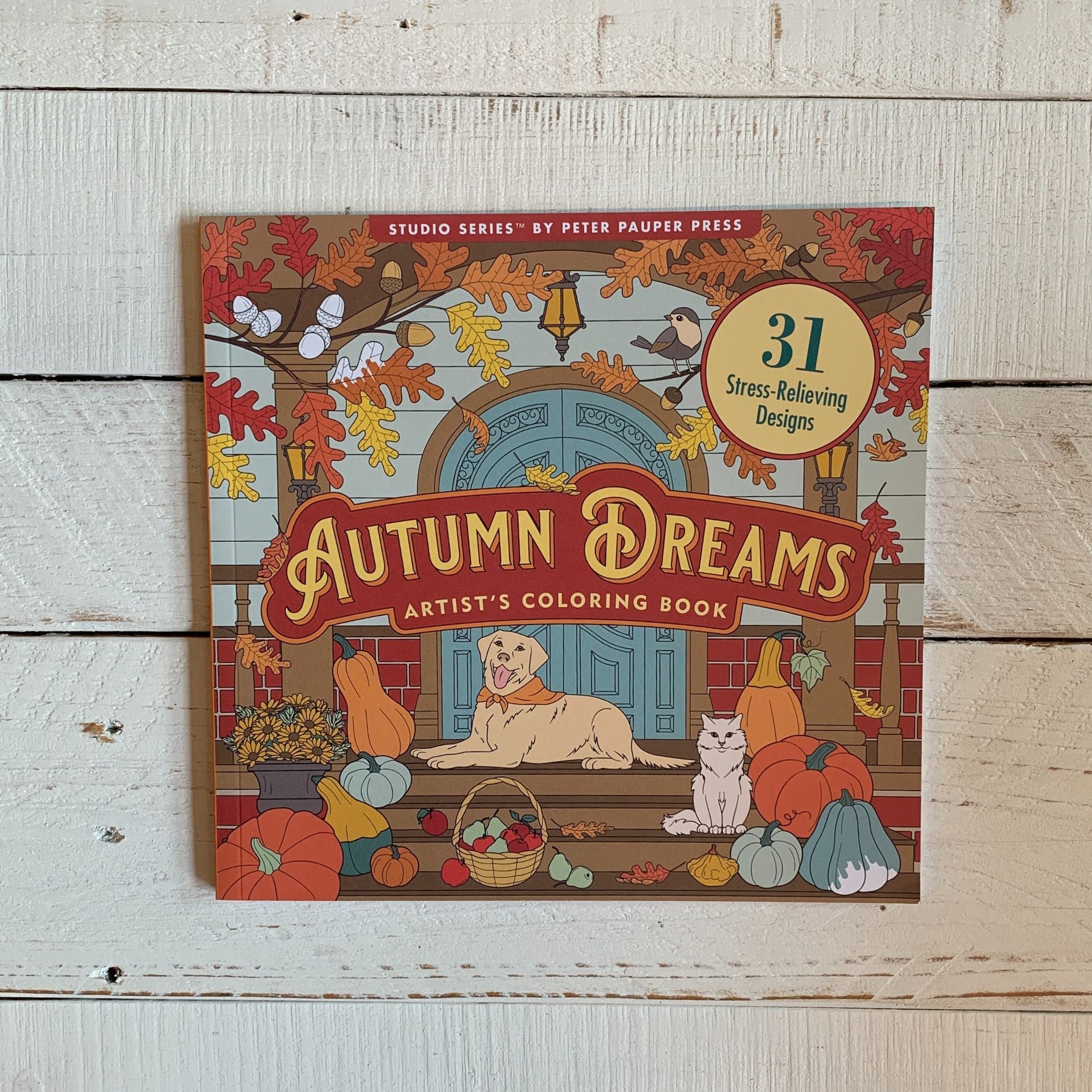 Autumn Dreams Adult Coloring Book | 31 Relaxing Seasonal Scenes