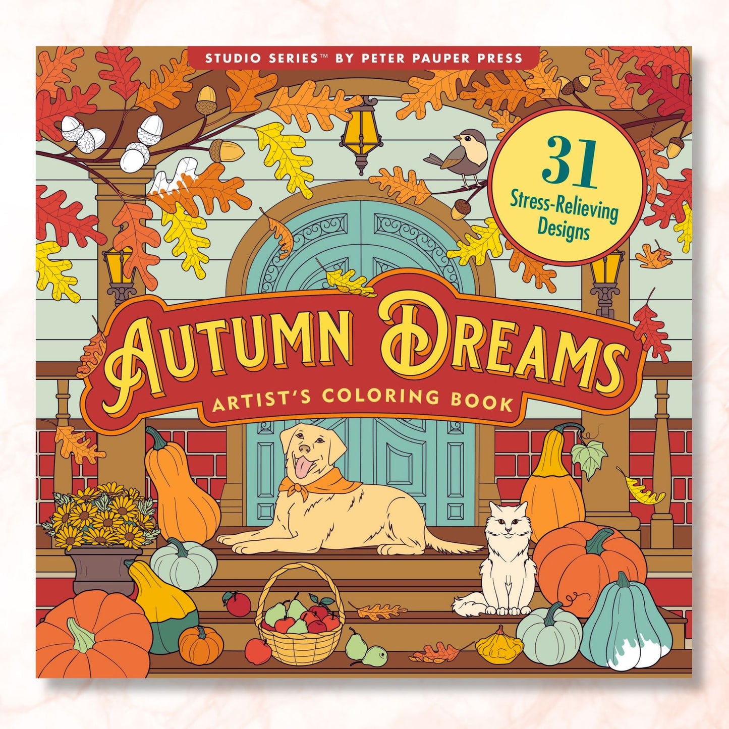 Autumn Dreams Adult Coloring Book | 31 Relaxing Seasonal Scenes