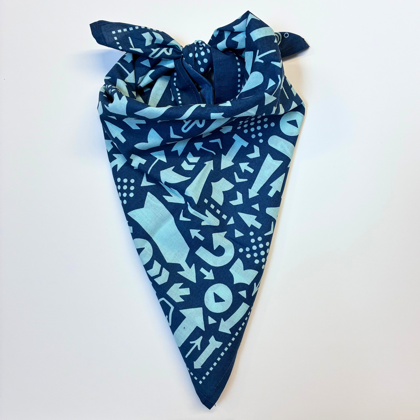 Away We Go Road Trip Bandana | Cotton Headwrap Scarf | 22'' x 22''