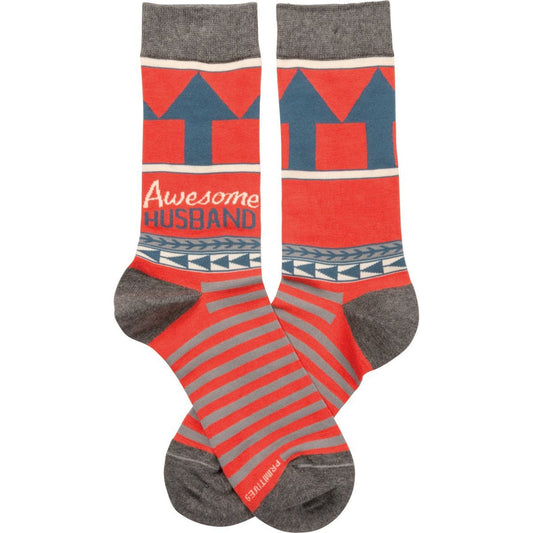 Awesome Husband Arrow Socks Funny Novelty Socks