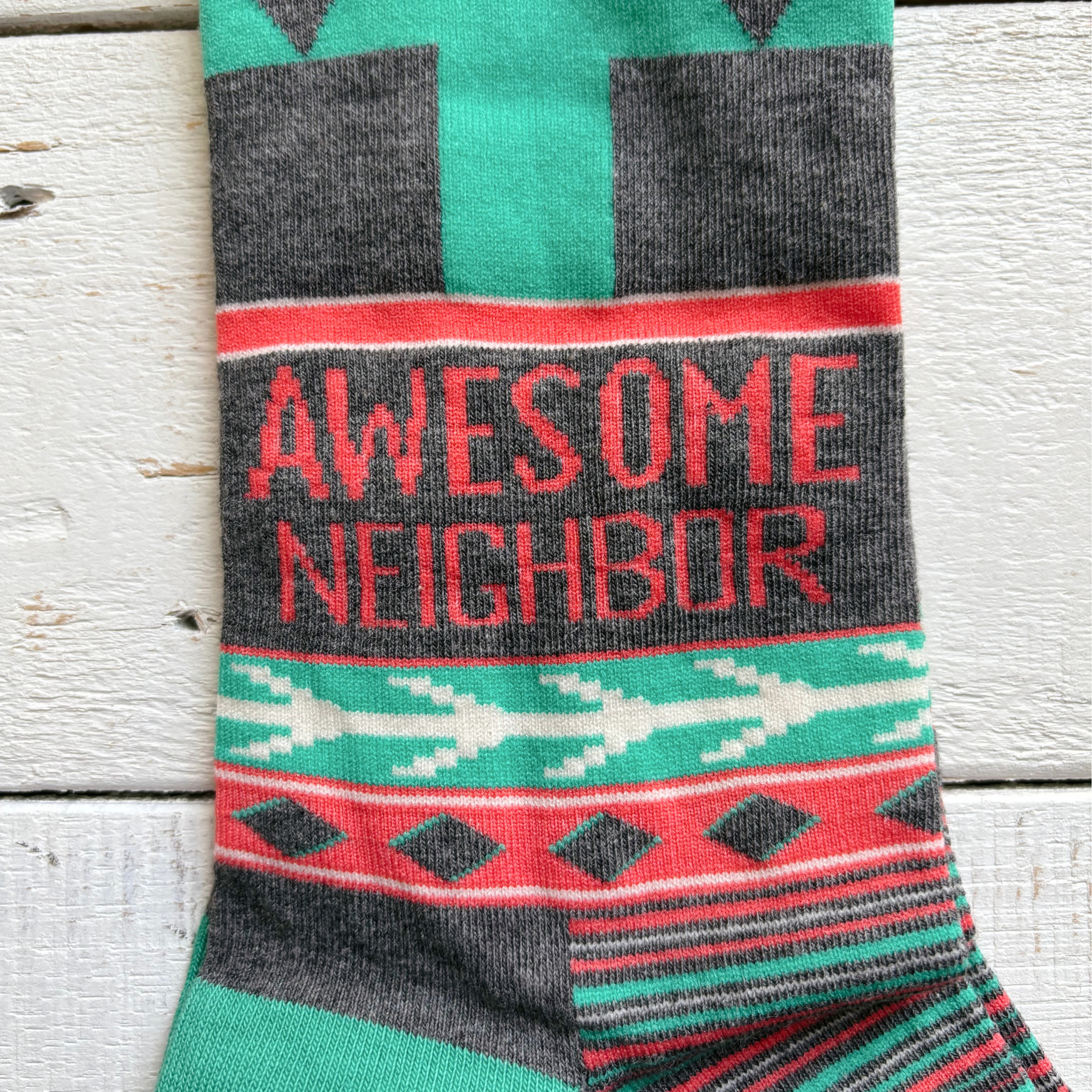 Awesome Neighbor Socks | Unisex Funny Gift Socks | Gift for Her