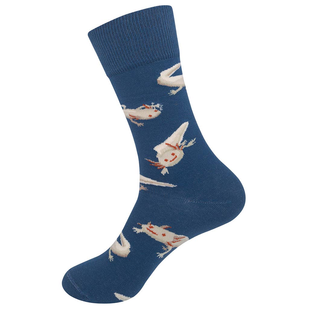 Axolotl Socks | Whimsical Aquatic Animal Unisex Funny Socks