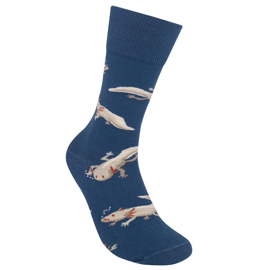 Axolotl Socks | Whimsical Aquatic Animal Unisex Funny Socks