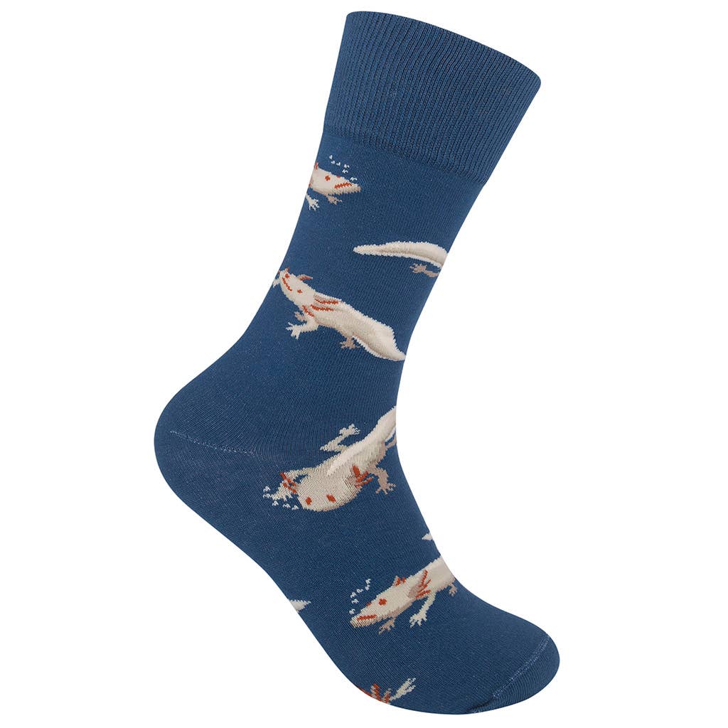 Axolotl Socks | Whimsical Aquatic Animal Unisex Funny Socks