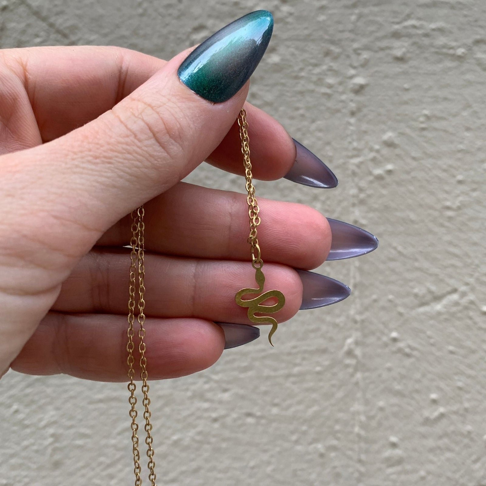 Baby Snake Necklace in Gold | Fair Trade Handmade in Guatemala