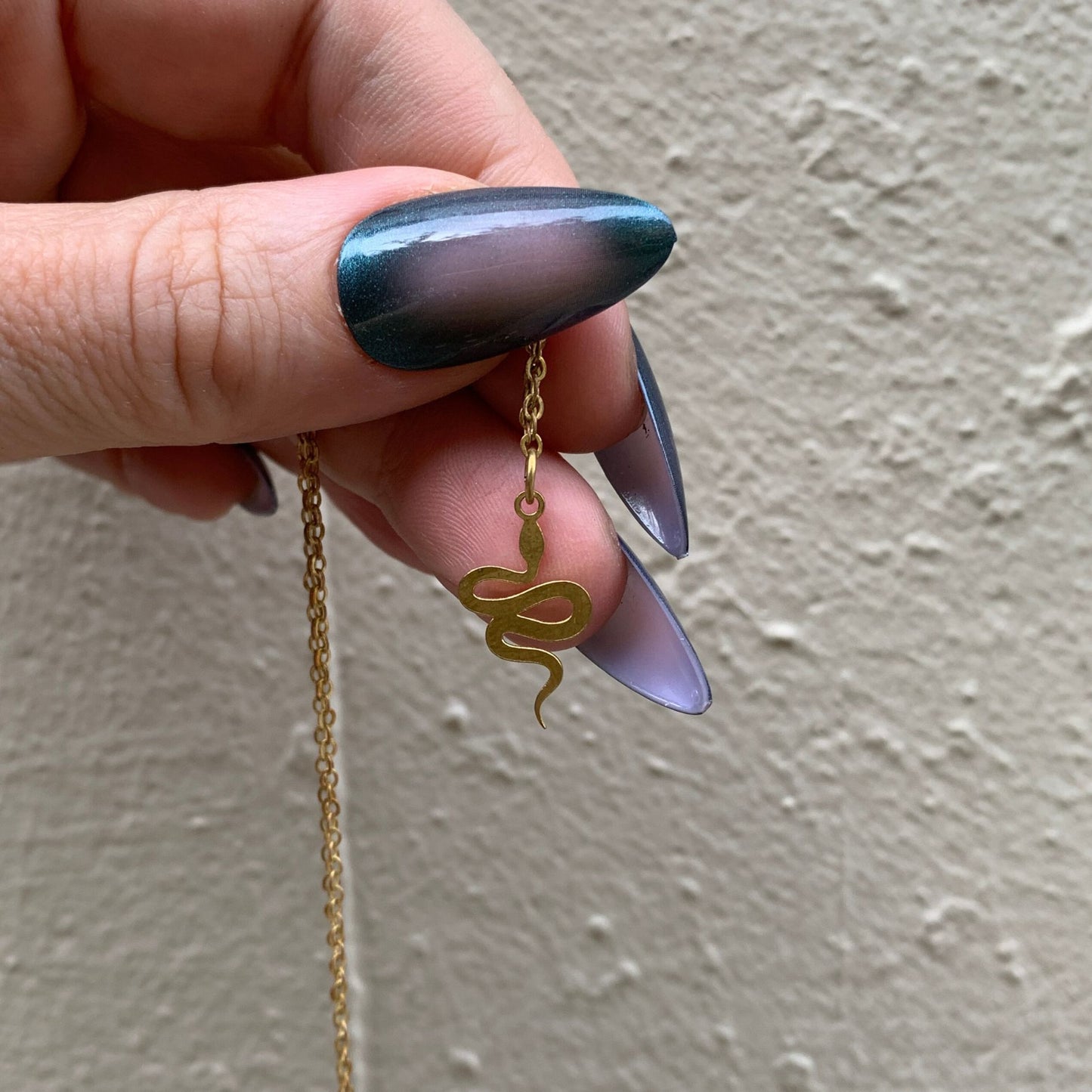 Baby Snake Necklace in Gold | Fair Trade Handmade in Guatemala