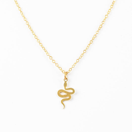 Baby Snake Necklace in Gold | Fair Trade Handmade in Guatemala