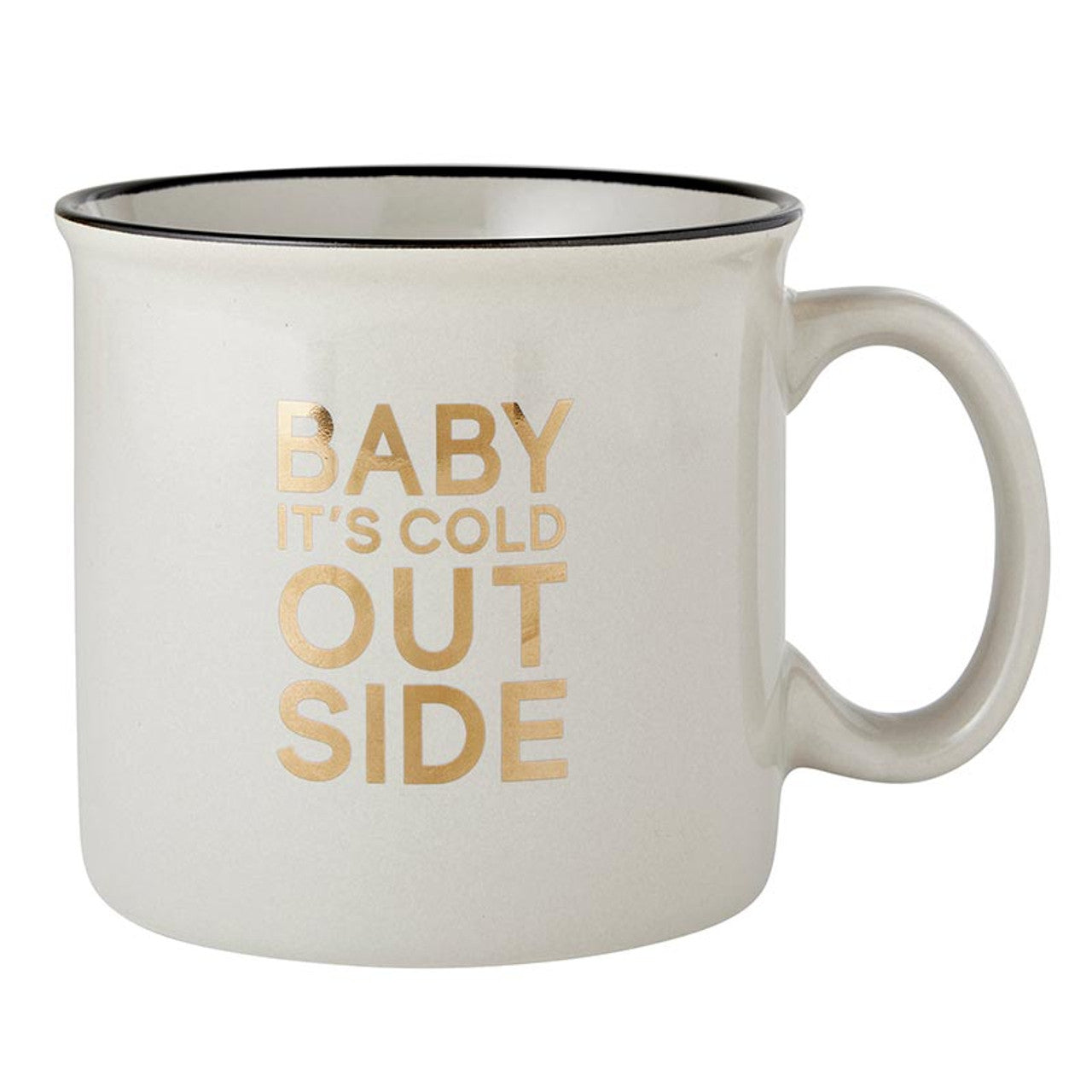 Baby its Cold Outside Campfire Mug | Ceramic Holiday Coffee Tea Mug