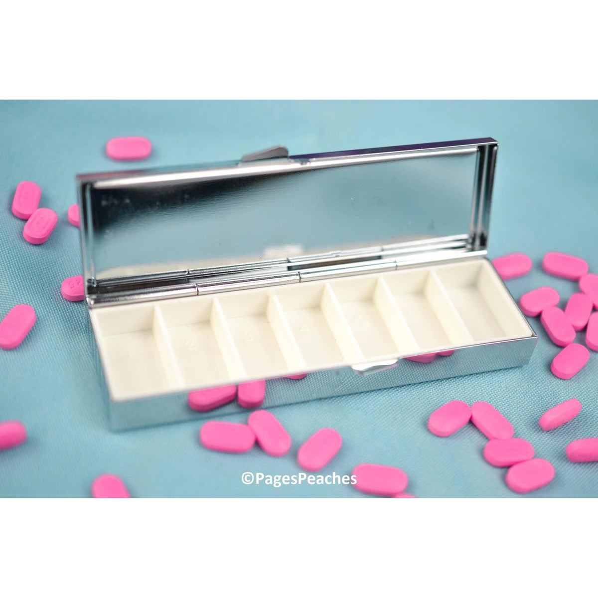 Back Pain Mini 7-Day Pill Case | 1.25" x 4" x 0.75"