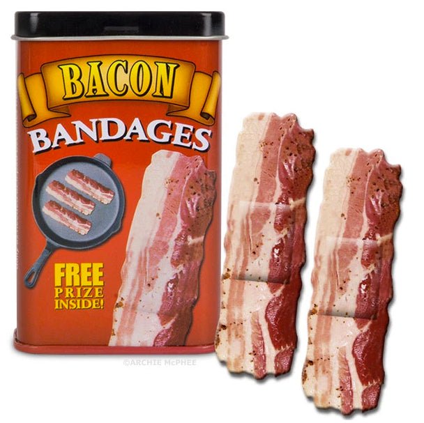 Bacon Strips Bandages | Large Sterile Strips in Tin Can