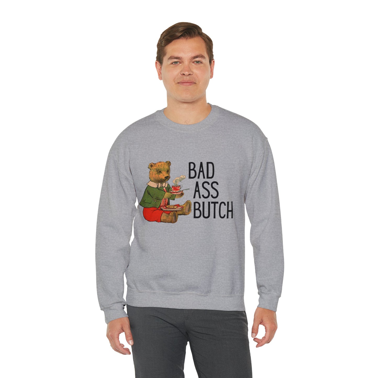 Bad Ass Butch Unisex Heavy Blend™ Crewneck Sweatshirt